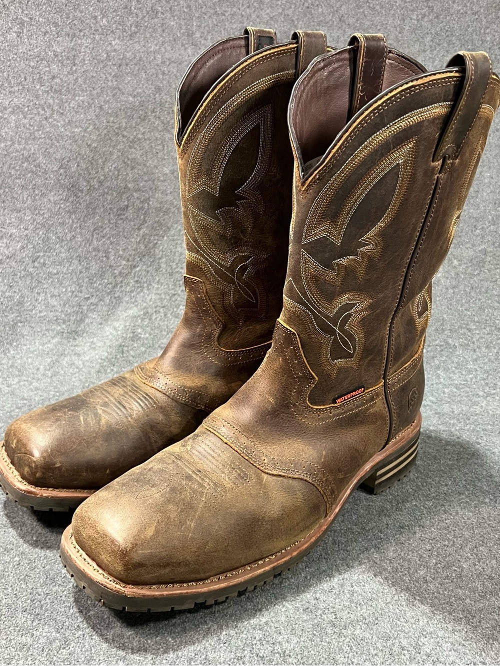 Double H Jeyden Square Composite Toe Western Style Work Boots Men’s Size 13 EE